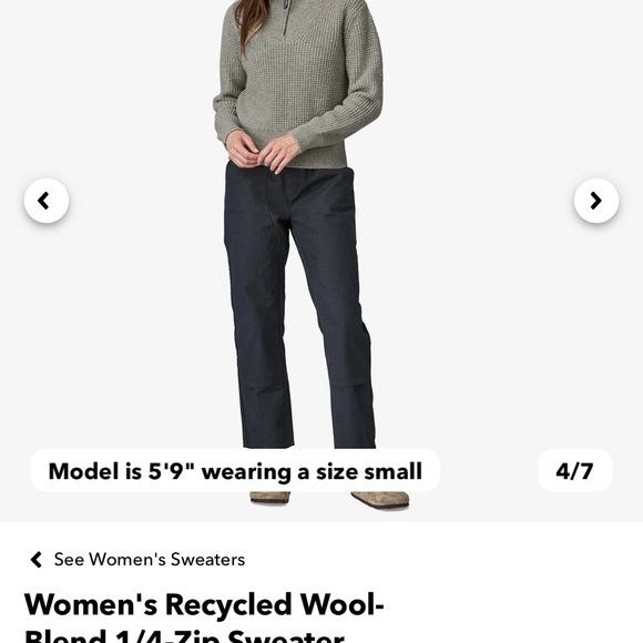 Patagonian’s wool 1/4 zip sweater - Picture 2 of 7